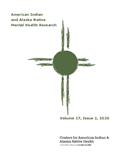 American Indian And Alaska Native Mental Health Research