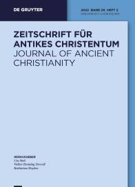 Zeitschrift Fur Antikes Christentum-journal Of Ancient Christianity