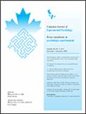 Canadian Journal Of Experimental Psychology-revue Canadienne De Psychologie Expe