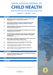 South African Journal Of Child Health