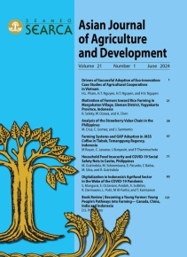 Asian Journal Of Agriculture And Development