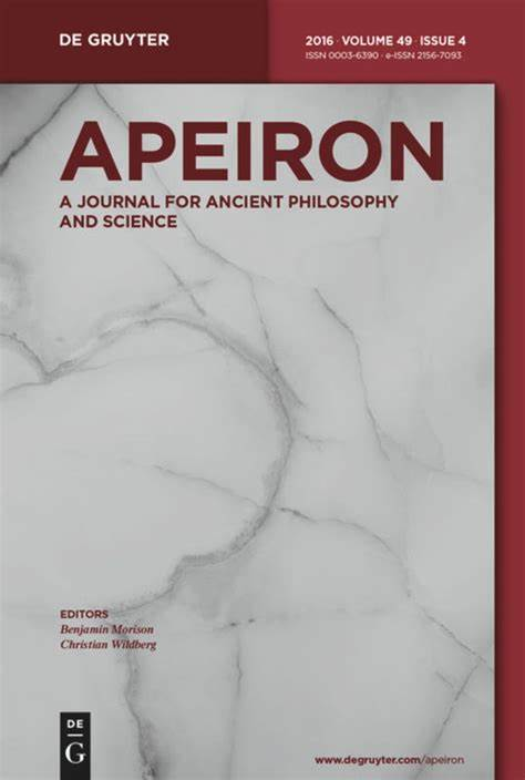 Apeiron-a Journal For Ancient Philosophy And Science